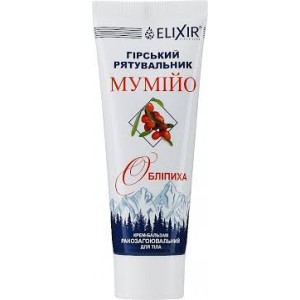 Kremas-balzamas kūnui "Gornyj Spasatel Mumio" 75 ml su šaltalankių. 